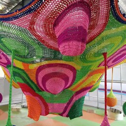 Climbing Net Supplier - Customized Rainbow Handwoven Rope Course