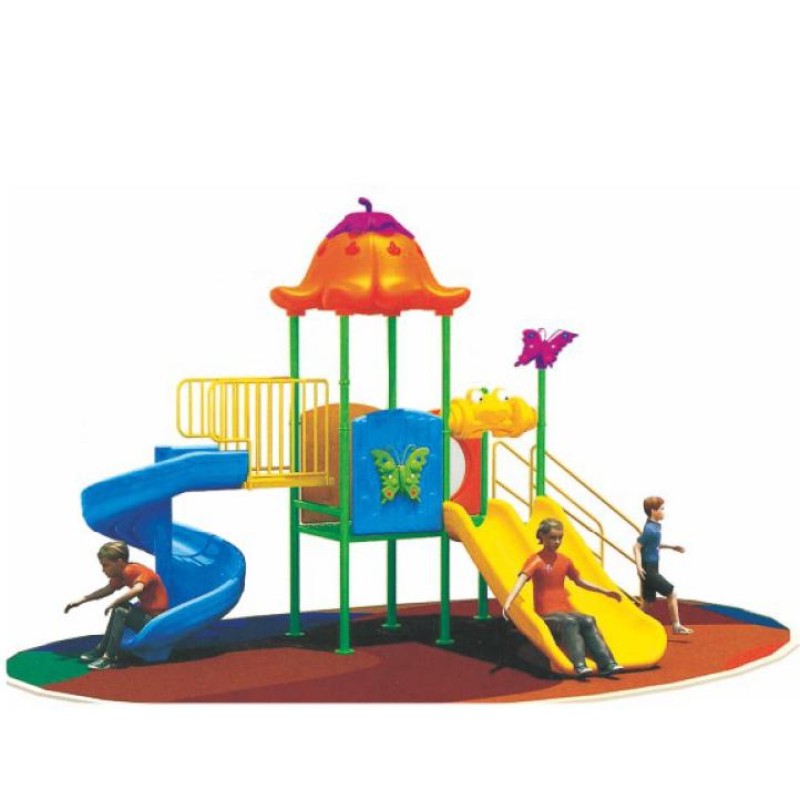 Playground Slide Factory - Kids Outdoor Forest Theme Plastic Slide
