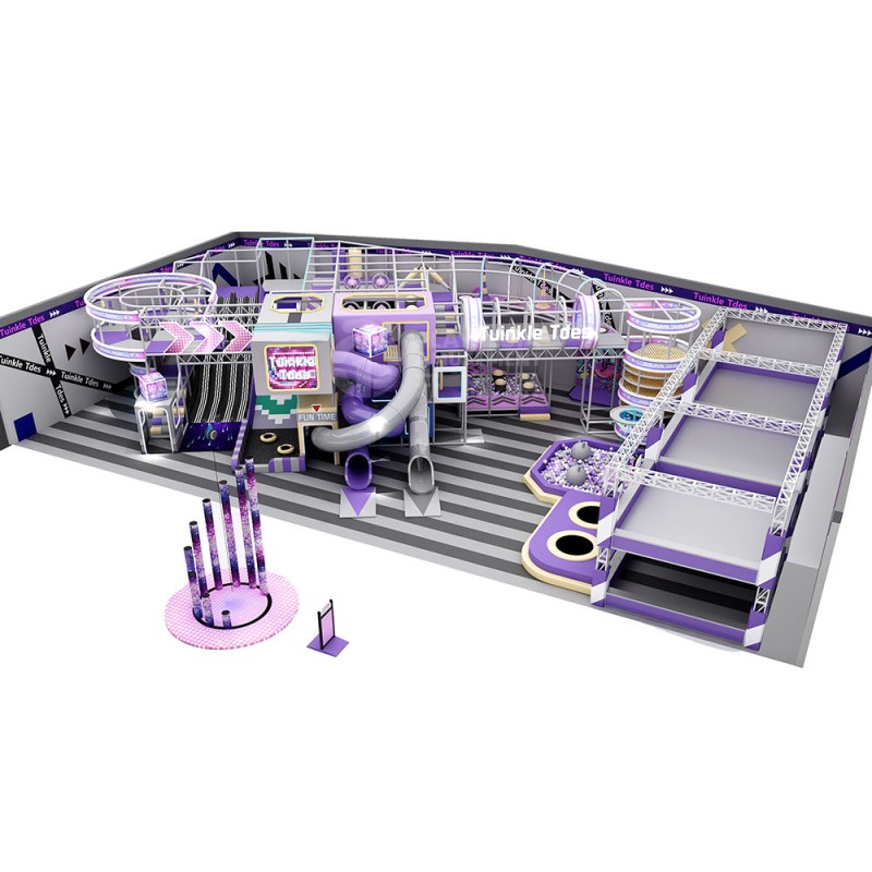 Indoor Playground Manufacturer - Fun Kids Maze Steel Structure Soft Play