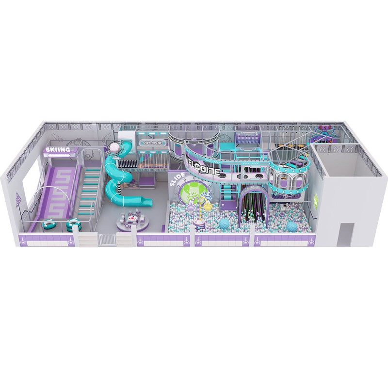 Indoor Playground Manufacturer - Fun Kids Maze Steel Structure Soft Play