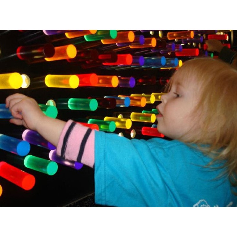 Naughty Castle Manufacturer - Soft Play Rod Light Wall Interactive