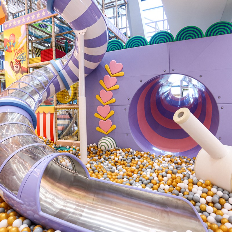 Indoor Playground Supplier - Customization Design Big Slides Equipment