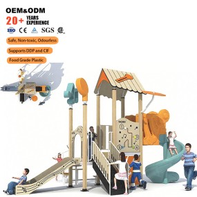 Amusement Park Factory - Factory Commercial Wood Plastic Slide