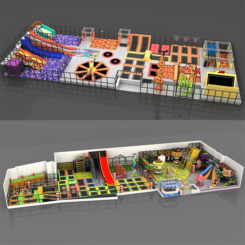 Trampoline Park Supplier - Indoor Children's Trampoline Park