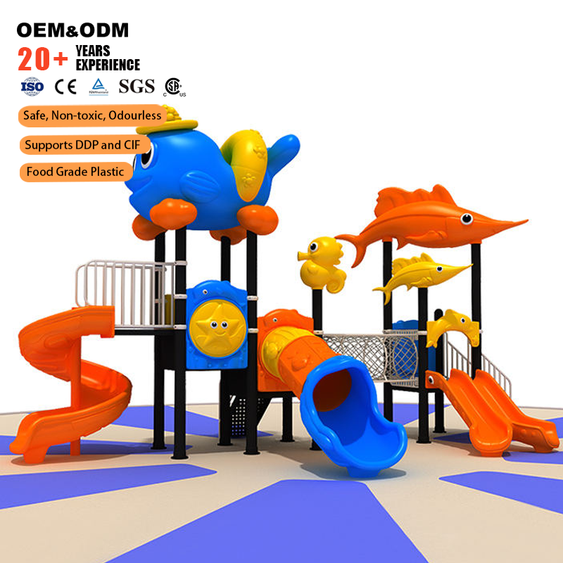 Slide Supplier - Playground Plastic Tube Slide Swing