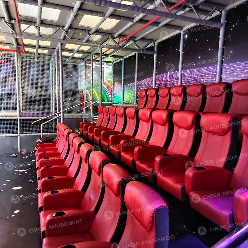 Indoor Playground Manufacturer - Cinema-Topped LED Slides Trampoline Park