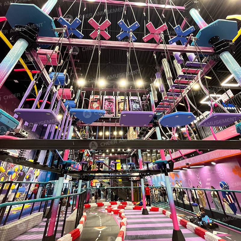 Rope Course Manufacturer - Indoor Multi-Level Rope Adventure Course