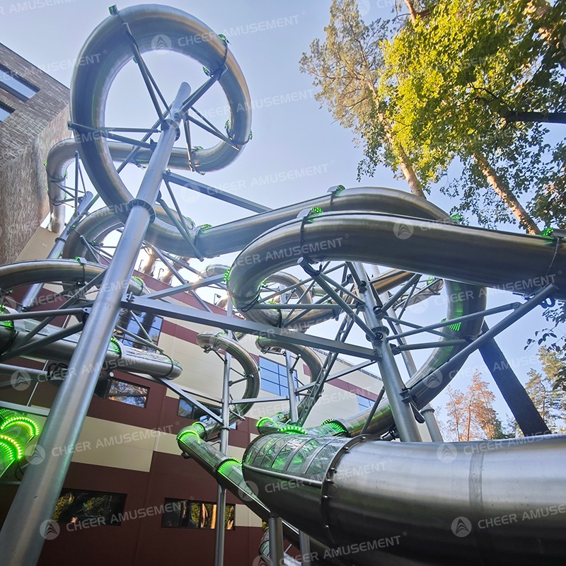 Stainless Steel Slide Supplier - Outdoor 304 Stainless Steel Slide LED