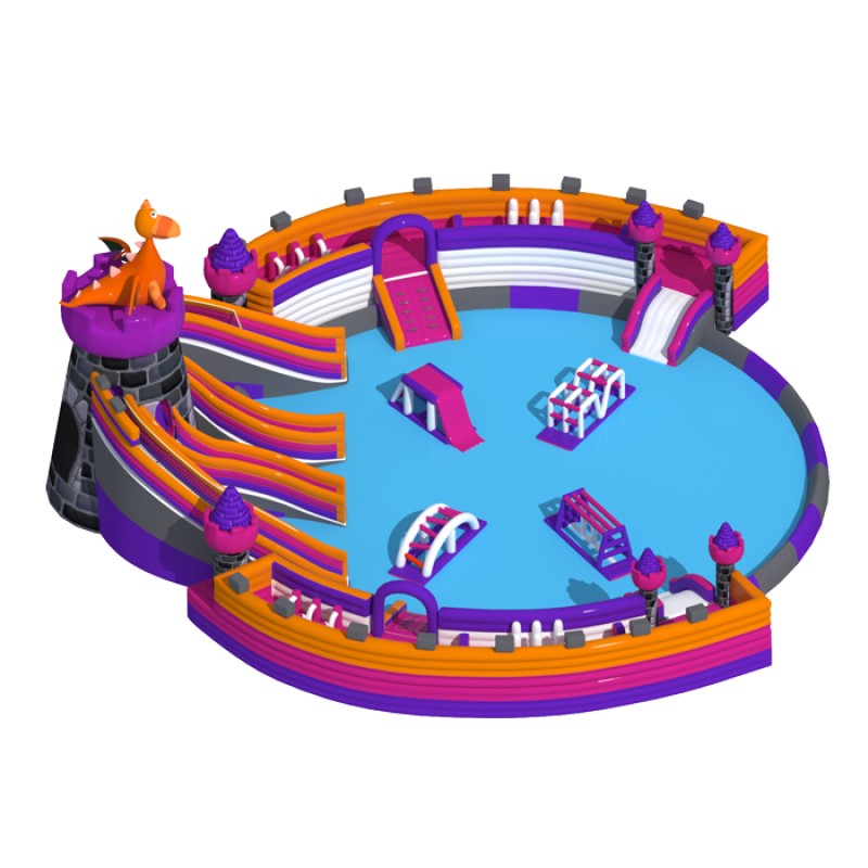 Inflatable Water Park Factory - OEM Water Slip N Slide Castle
