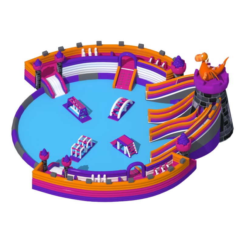 Inflatable Water Park Factory - OEM Water Slip N Slide Castle
