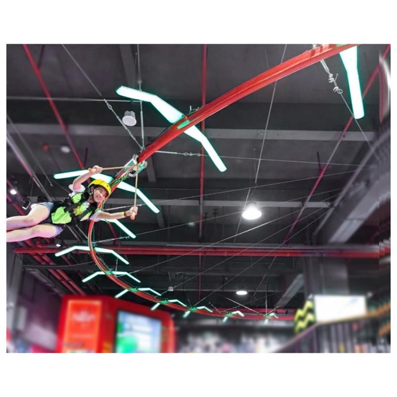 High Rope Course Factory - Adventurous Indoor High Rope Zip Line