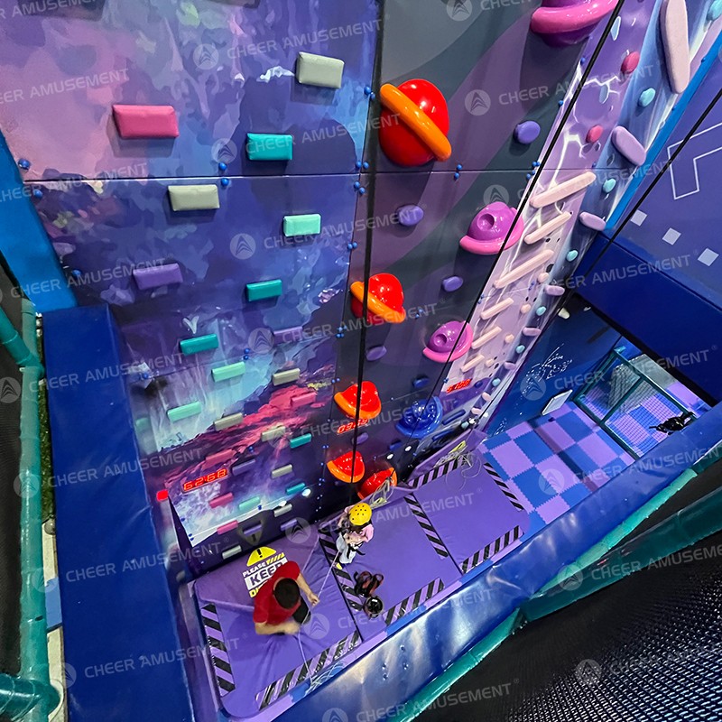 Family Entertainment Center Supplier - Custom LED Indoor Trampoline Park