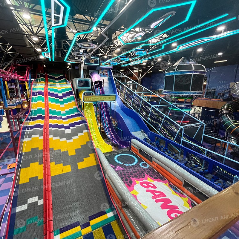 Family Entertainment Center Supplier - Custom LED Indoor Trampoline Park