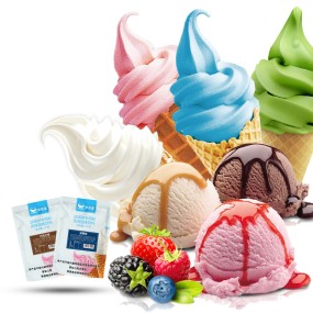 2024 America Hot Sale High Quality 1kg Milk Flavor Soft Serve Ice Cream Powder Mix Taste for Ice Cream Shop