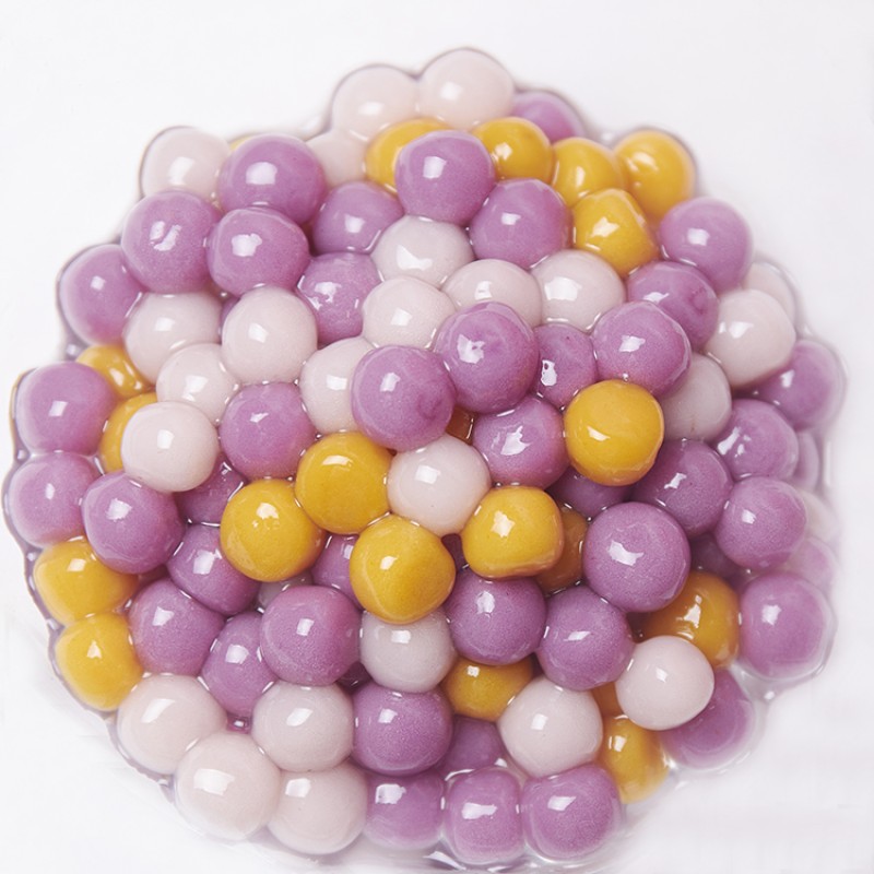 Sold at Factory Wholesale Prices 1kg New Product Frozen Taro Balls Frozen Tapioca Pearls Fresh Bubble Boba Tea Coffee Shops
