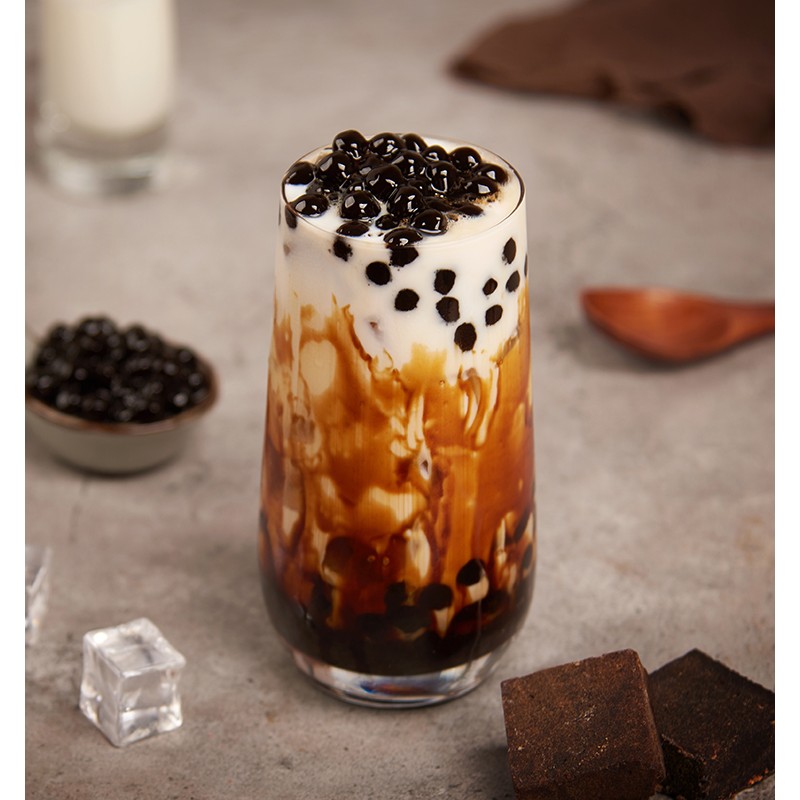 2023 Hot Selling Taiwan Milk Tea Boba Bubble Tea Ingredients Halal Tapioca Pearls Bubble Tea Bobas