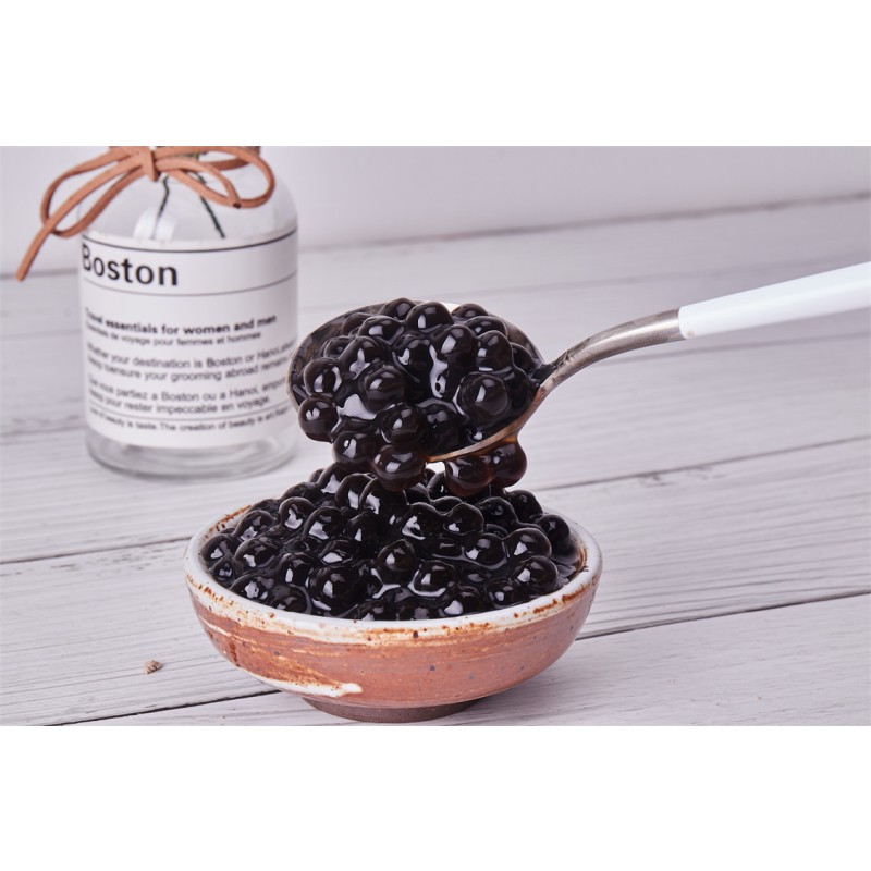 Wholesale High Quality Boba Bubble Tea Bulk Super Chewy Black Brown Sugar Tapioca Pearls 1Kg Bubble Mlik Tea Ingerdients