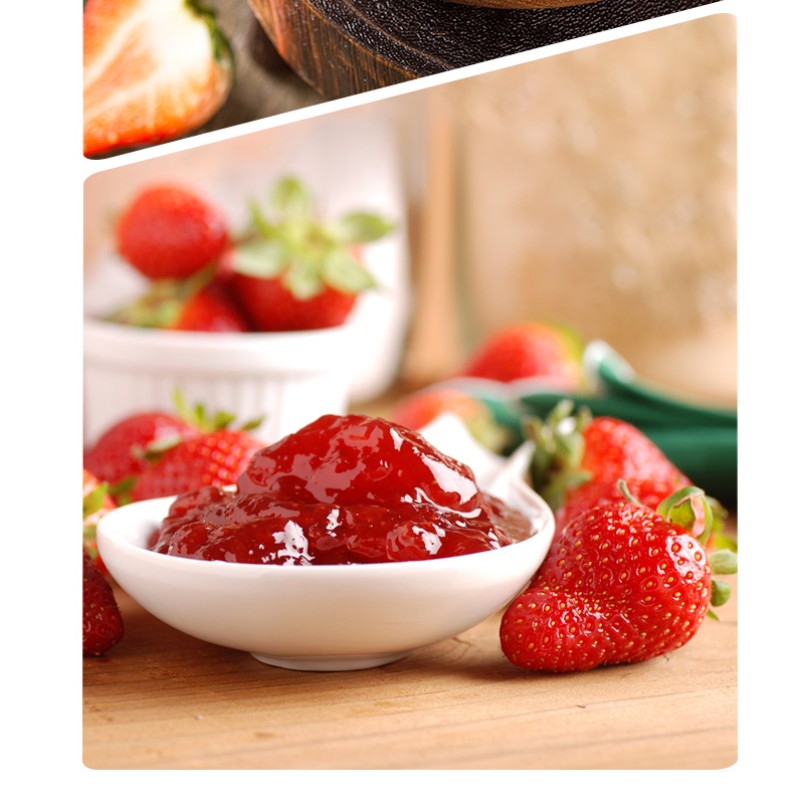 2025 Factory Hot Selling Strawberry Concentrate Syrup Strawberry Pulp Jam Bubble Tea Drinks for Coffee Shops