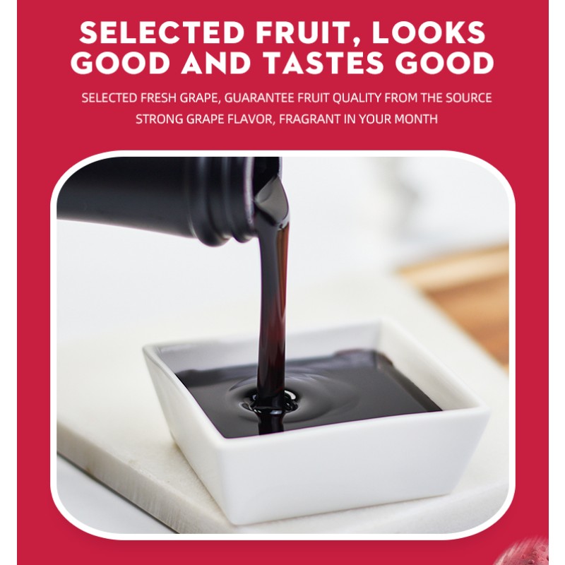 2024 Hot Sale Taiwan Halal 1kg  Concentrate Red Grape mango Lemon Jam Juice Syrup for Bubble Tea Shop