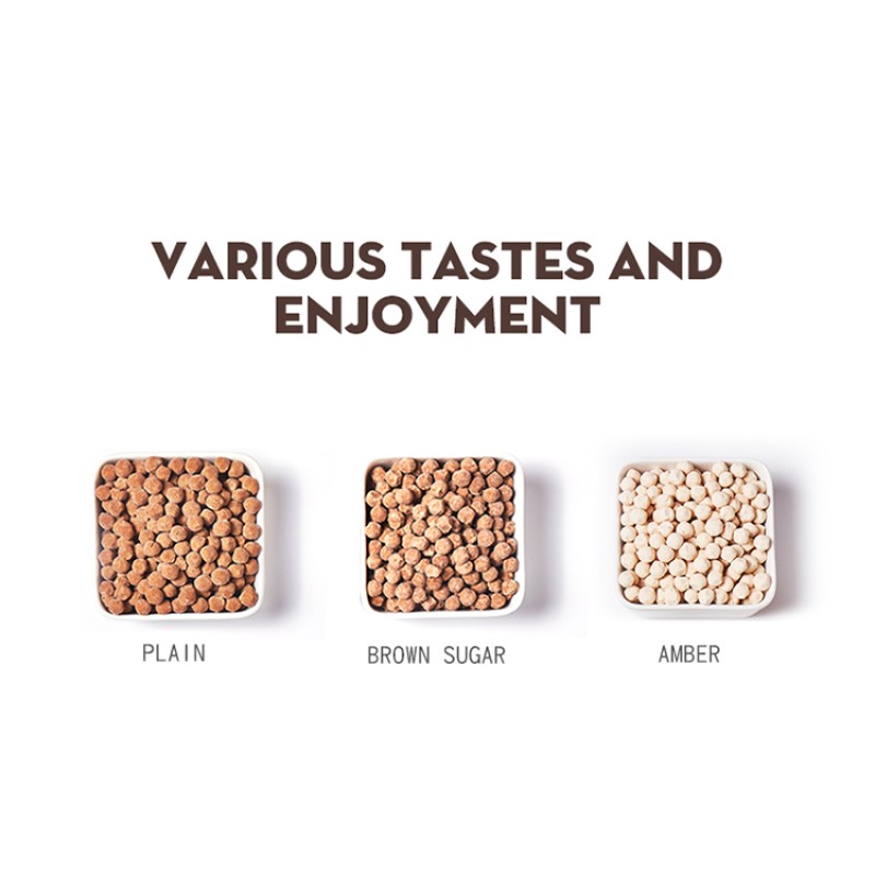 2025 Hot Selling Best Price Wholesale High Quality Bubble Tea Ingredients Supplier Boba Tea Instant Brown Black Tapioca Pearls
