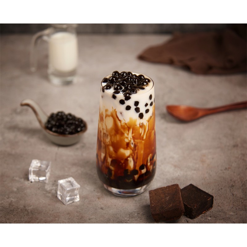 Wholesale High Quality Boba Bubble Tea Bulk Super Chewy Black Brown Sugar Tapioca Pearls 1Kg Bubble Mlik Tea Ingerdients