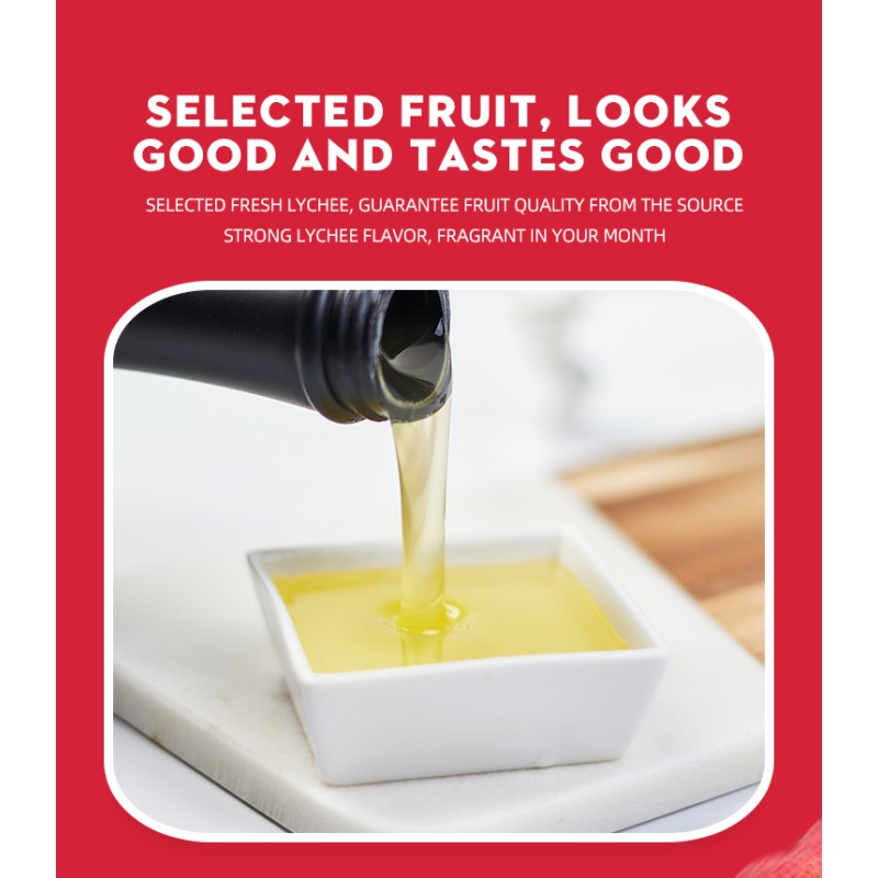 2025 Taiwan Wholesale Litchi High Quality Best Price Supply Vendors Halal Lychee Juice Concentrate Syrup