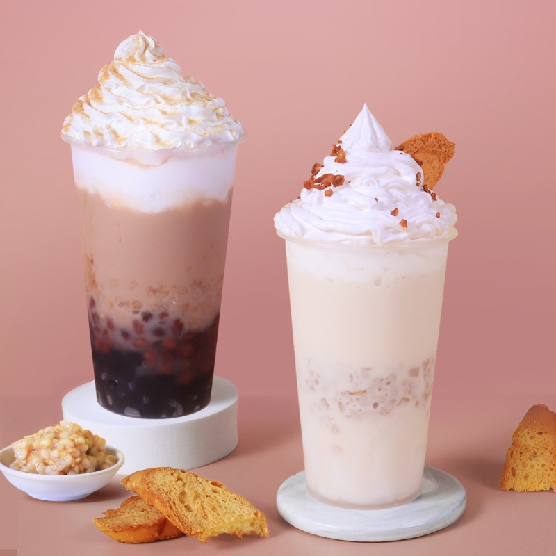 2023 Hot Selling Taiwan Milk Tea Boba Bubble Tea Ingredients Halal Tapioca Pearls Bubble Tea Bobas