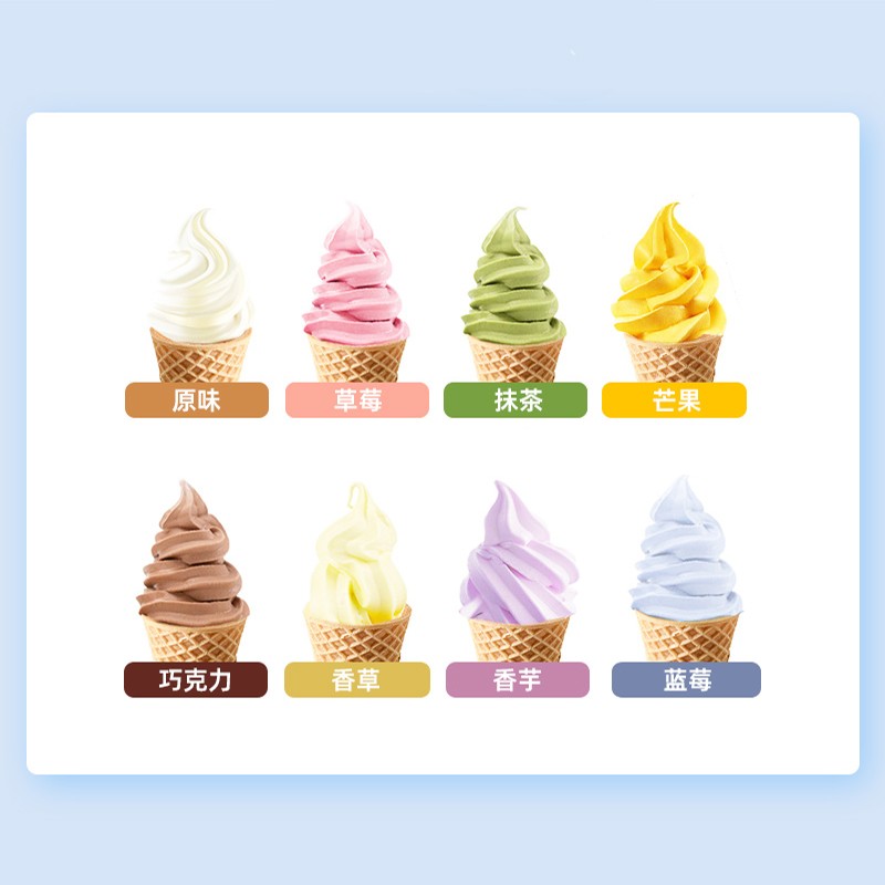 Taiwan Brown Sugar Milk Tea Chocolate Bananas Strawberries Lemon Oranges Flavor Instant Soft Serve Ice Cream Powder Mix