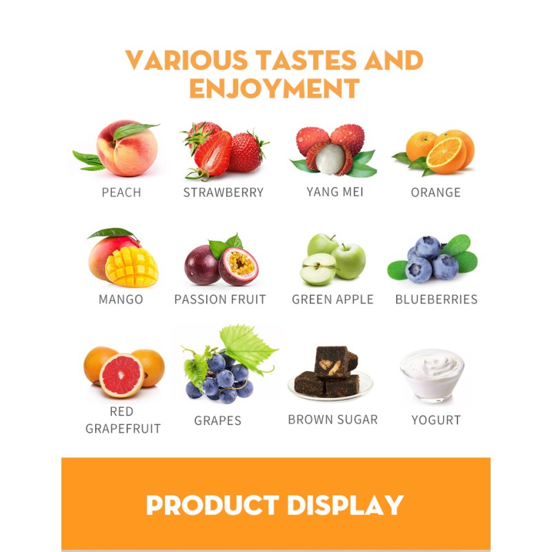 Hot Sale Toppings mango Popping Boba Wholesale Bubble Tea Ingredients Bursting Boba Pearls