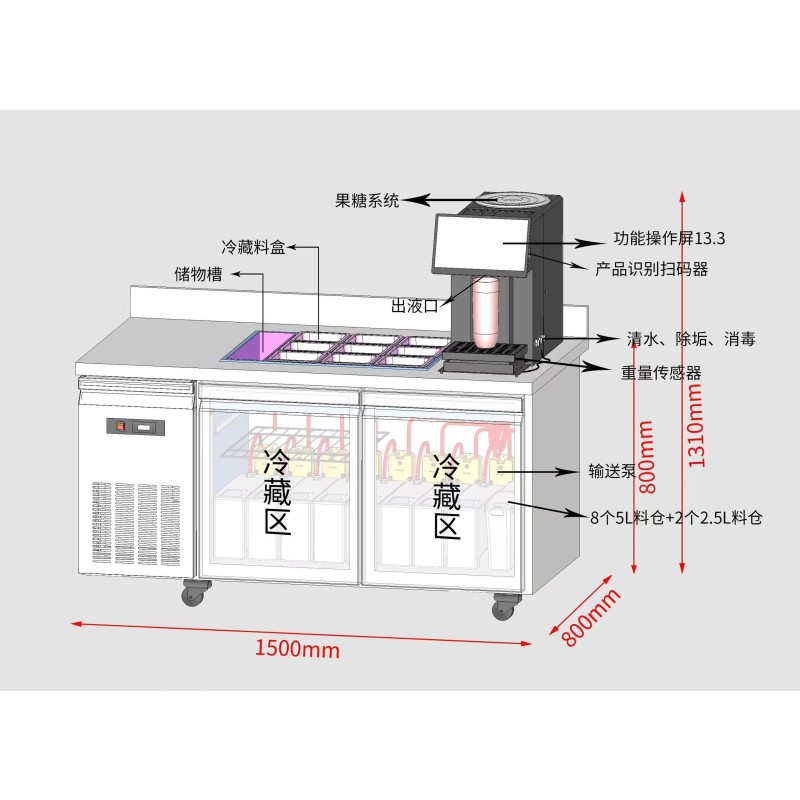 Factory Reserve Price Wholesale Stainless Steel Auto Milk Tea Machine Tea Beverage Shops Restaurants Essential Equipment Shops