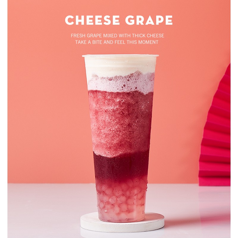 2024 Hot Sale Taiwan Halal 1kg  Concentrate Red Grape mango Lemon Jam Juice Syrup for Bubble Tea Shop