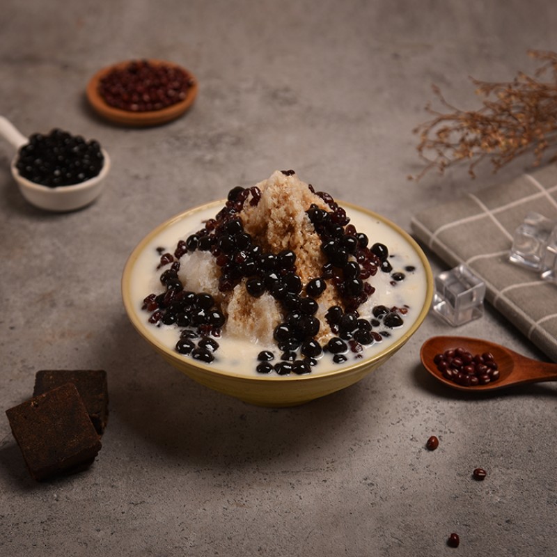 Hangfan High Quality Food Bubble Tea Ingredients Original Black Ball Instant Brown Tapioca Pearls Bubble Boba Pearls