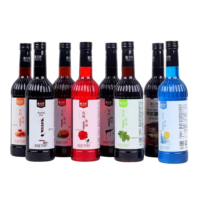 Taiwan Halal 950ml FRUIT Bake Sugar Flavor Smoothie Syrup Syrup for Coffee Drinks Bubble Tea Ingredients