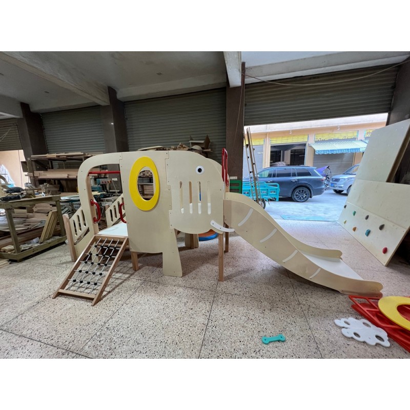 Indoor Playground Slide Factory - Ry11 Imported Beech Wood Safe Play