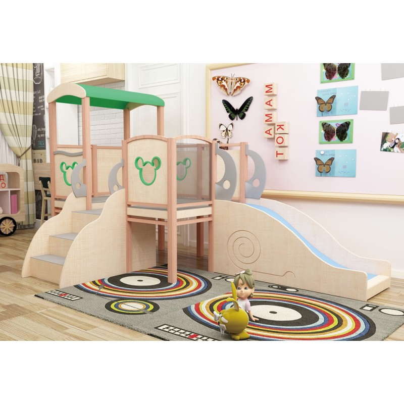 Indoor Playground Slide Manufacturer - Ry12 E0 Grade Non-Toxic Birch