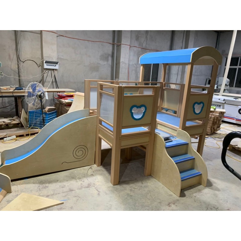Indoor Playground Slide Manufacturer - Ry12 E0 Grade Non-Toxic Birch