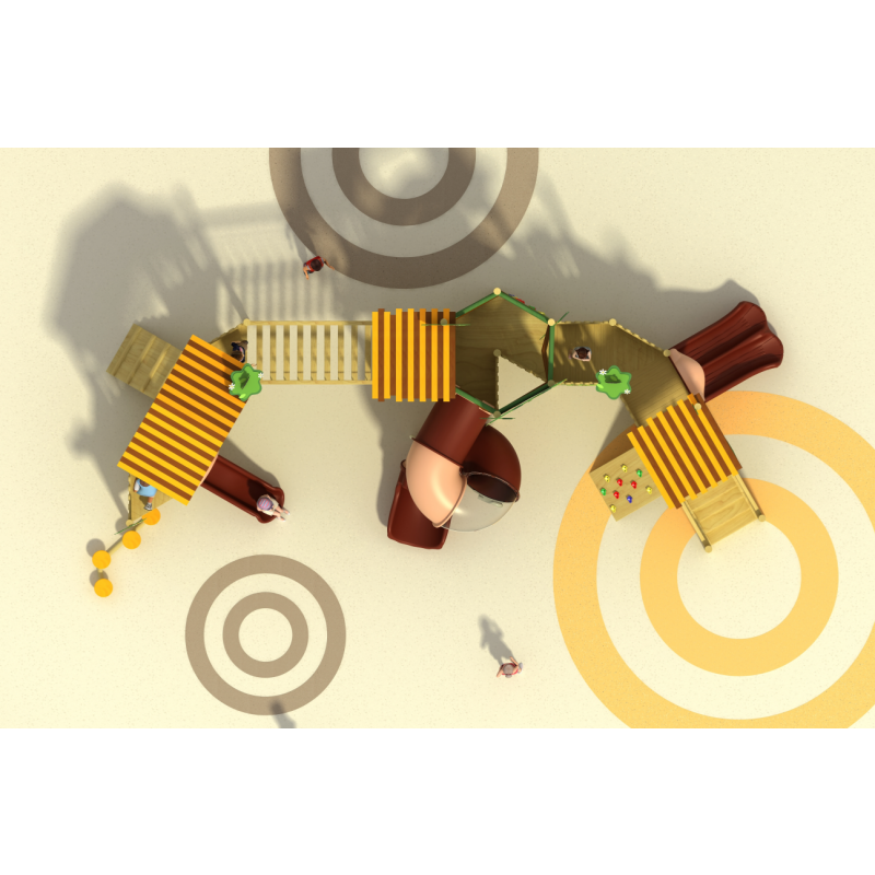 Outdoor Wooden Slide Sets Manufacturer - Wholesale Large-Scale Chinese