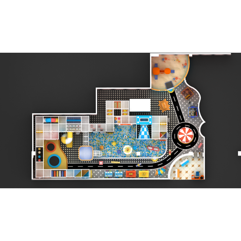 Playground Set Manufacturer - Lovely Daycare Colourful Macron Theme