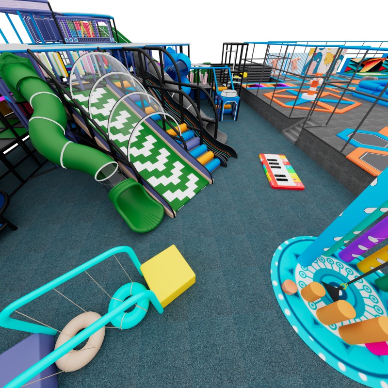 Amusement Park Manufacturer - Free 3D Custom Design Trampoline Amusement