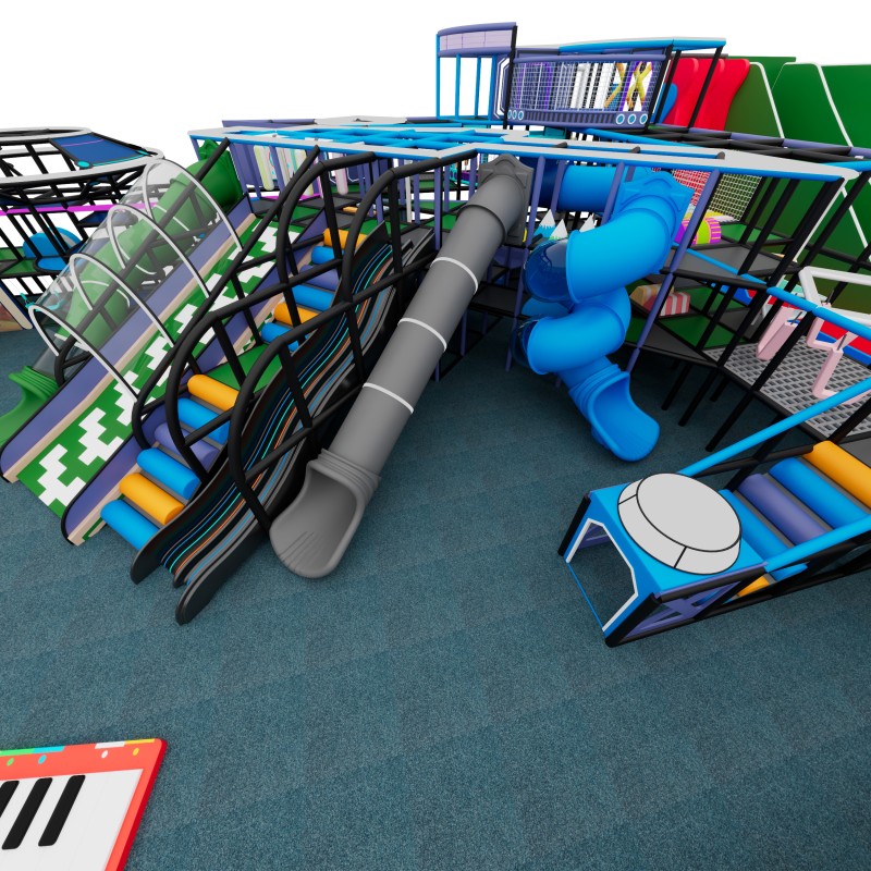 Amusement Park Manufacturer - Free 3D Custom Design Trampoline Amusement