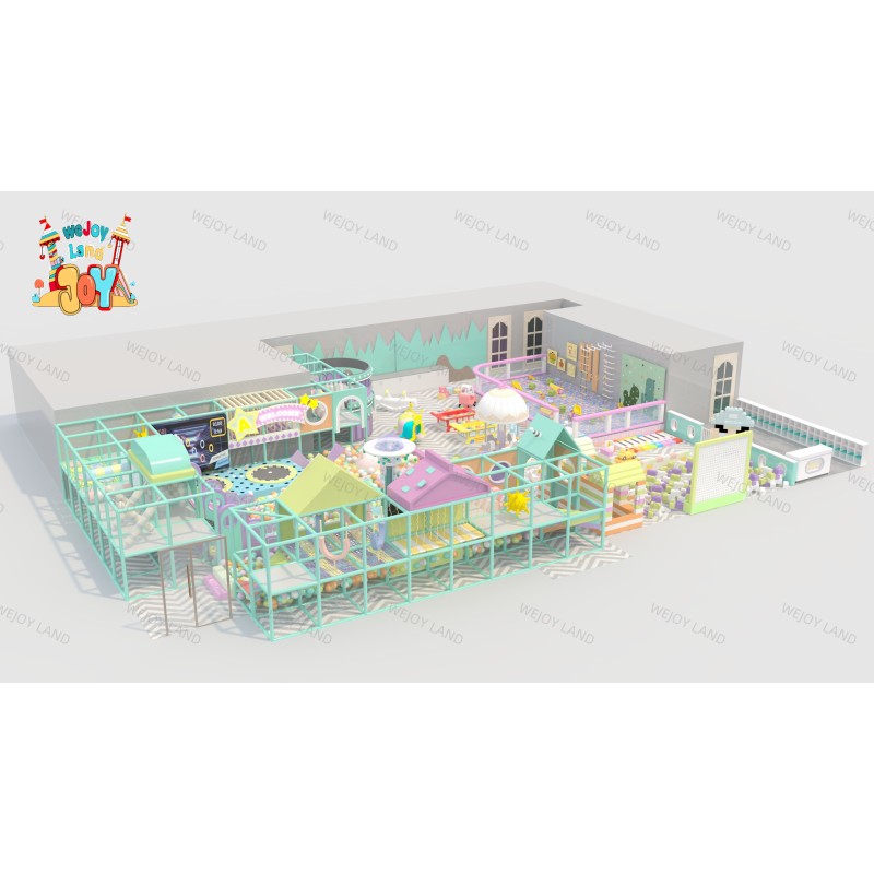 Safety Slides Manufacturer - Candy Theme Wooden Indoor Playground