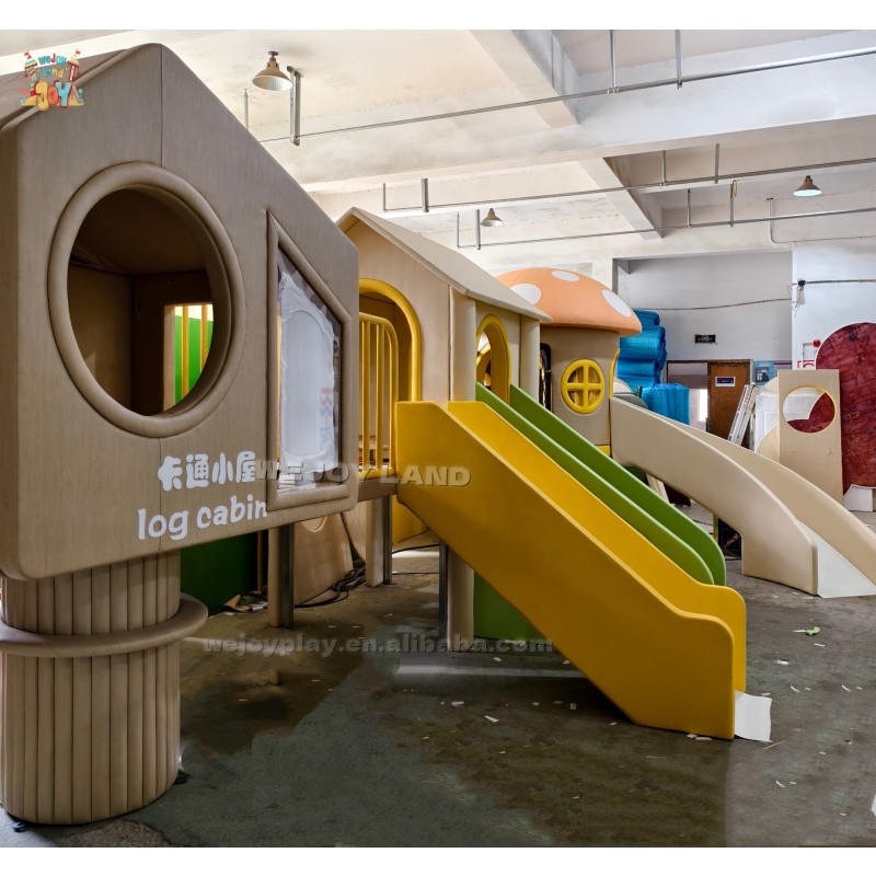 Playhouse Manufacturer - Custom Wood Mushroom Playhouse Slide