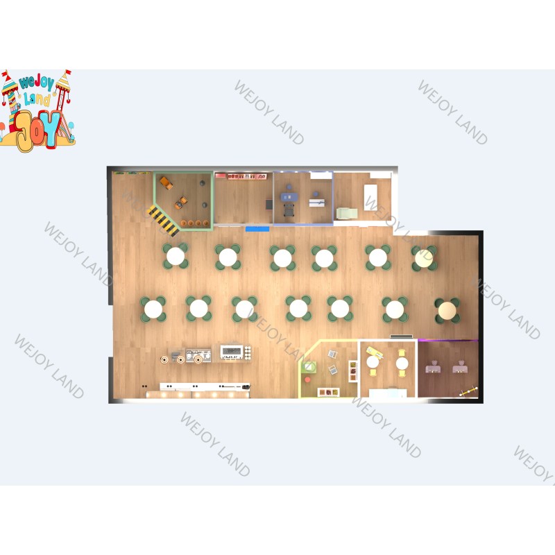 Role Play House Factory - Commercial Play Cafe Kids Role Play Town