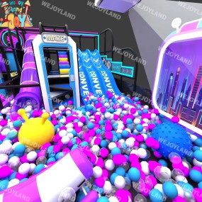 Indoor Playground Manufacturer - Punk Style LED Lighting Adventure