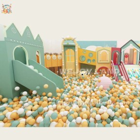 Indoor Playground Supplier - Free Design 40sqm Macaron Children Playground