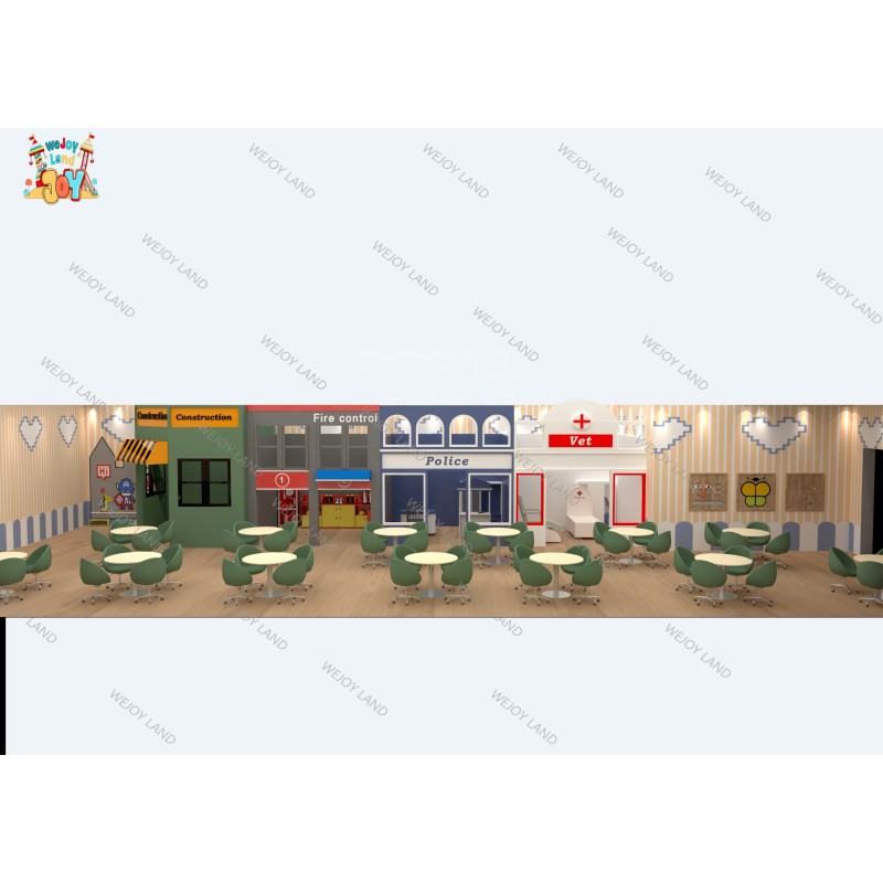 Role Play House Factory - Commercial Play Cafe Kids Role Play Town