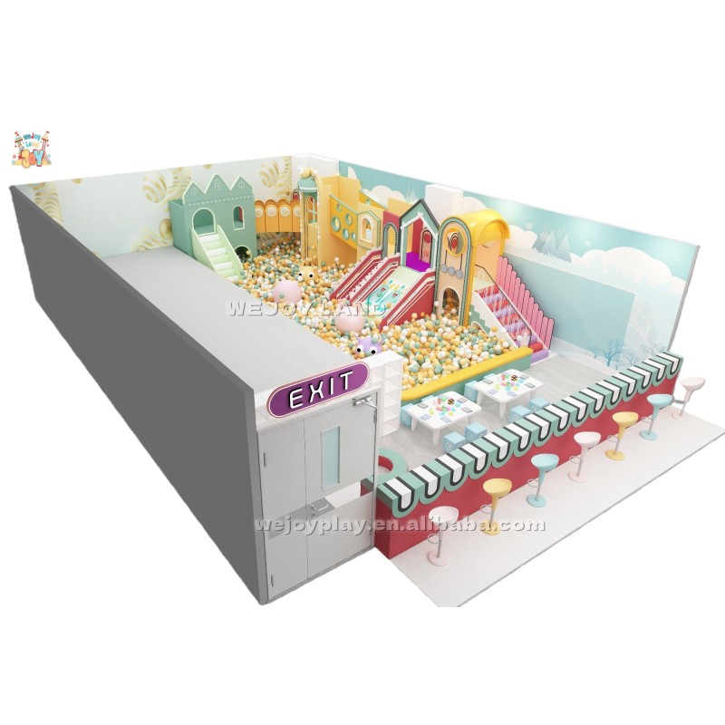 Indoor Playground Supplier - Free Design 40sqm Macaron Children Playground