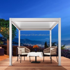 Outdoor Gazebo Manufacturer - Garden Motorized Aluminum Patio Roof
