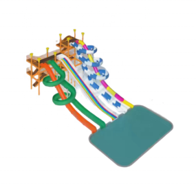 Water Park Ride Manufacturer - Customizable Fiberglass Spiral Slide