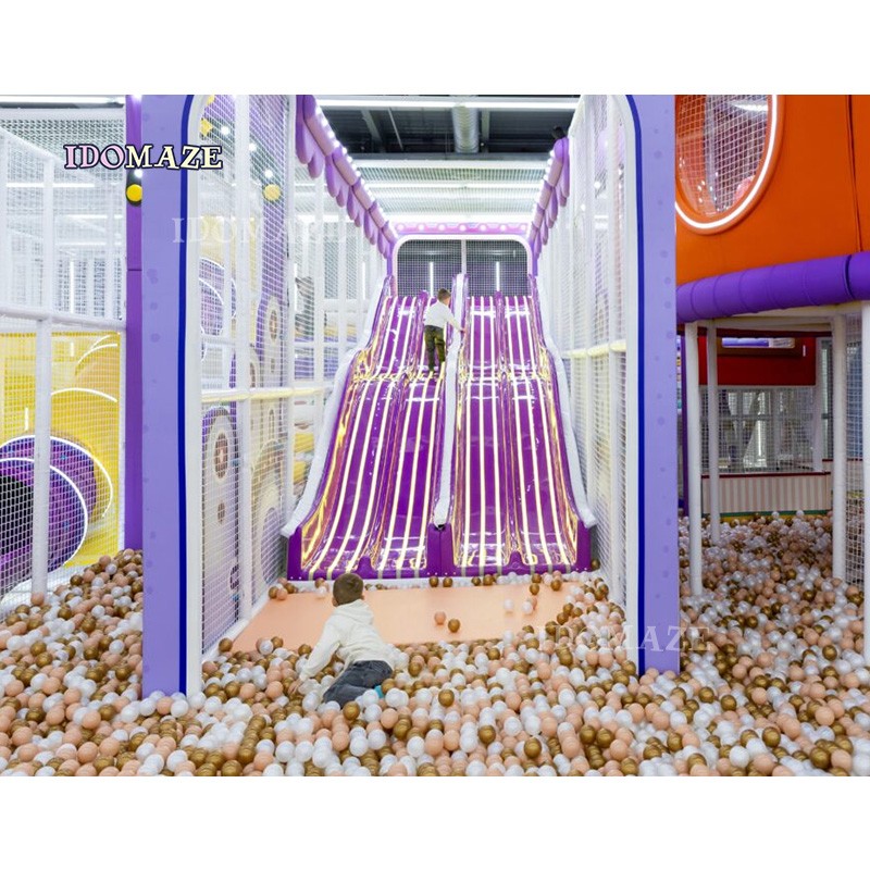Plastic Playground Manufacturer - Large Plastic Indoor Slides Space